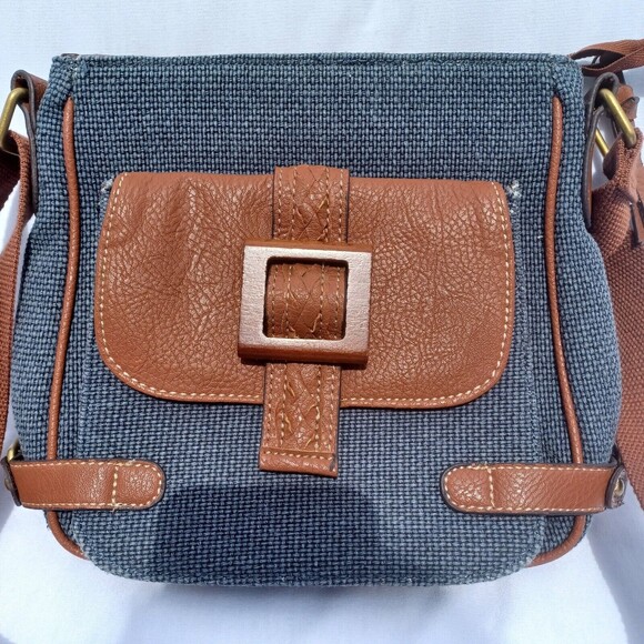 Blue Vintage 90's Style GAL purse BOHO - Picture 11 of 14